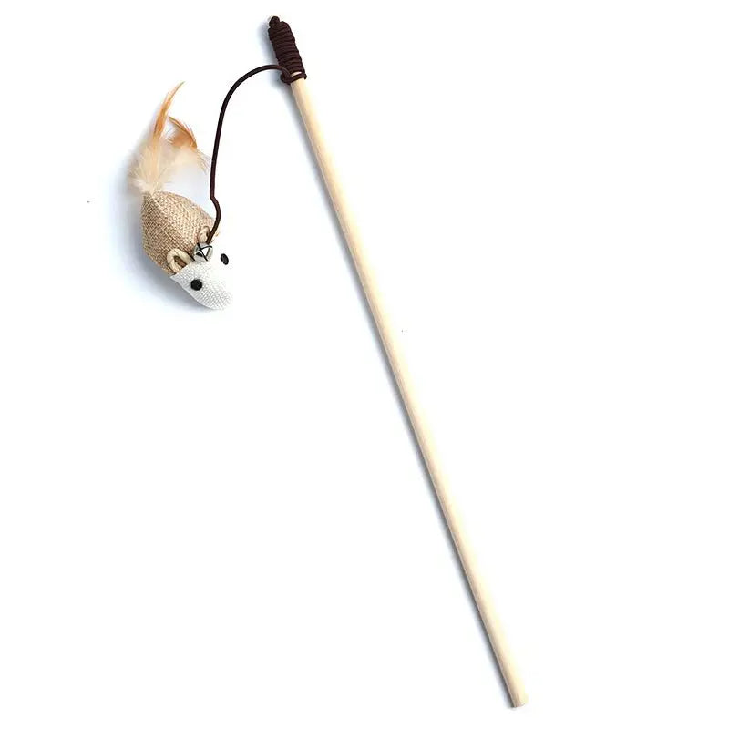 Teaser Feather Wand Toy for Cats