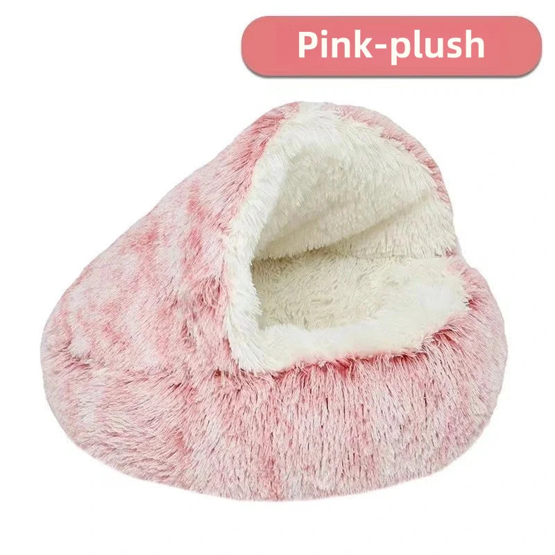 CozyShell Nest – Plush Winter Bed for Cats
