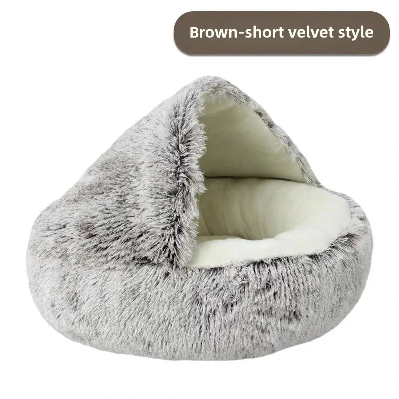 CozyShell Nest – Plush Winter Bed for Cats
