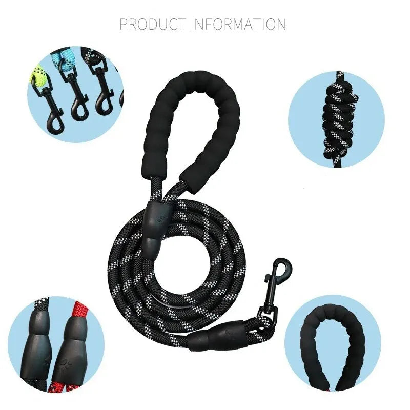 GlowGrip – Reflective No-Choke Dog Leash