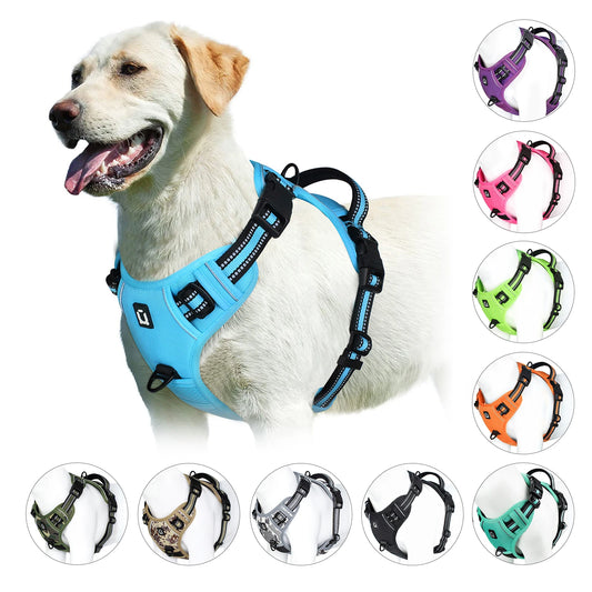 ControlFit – No-Pull Adjustable Dog Harness with Soft Padded Vest