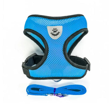 Breathable Reflective Pet Harness & Leash Set