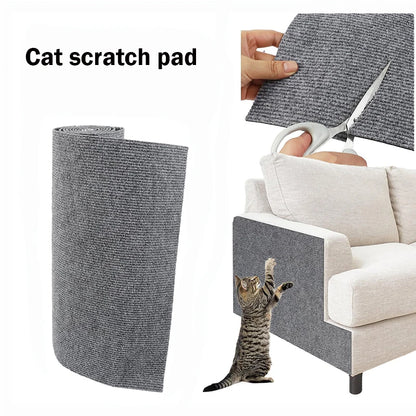 Trimmable Cat Scratch Mat — Self-Adhesive Furniture & Wall Protector