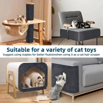 Trimmable Cat Scratch Mat — Self-Adhesive Furniture & Wall Protector