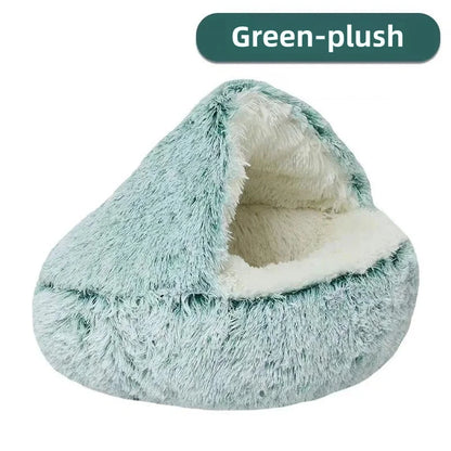 CozyShell Nest – Plush Winter Bed for Cats