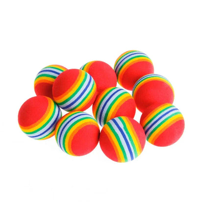 BounceBrights – 10pc Rainbow Cat Toy Balls
