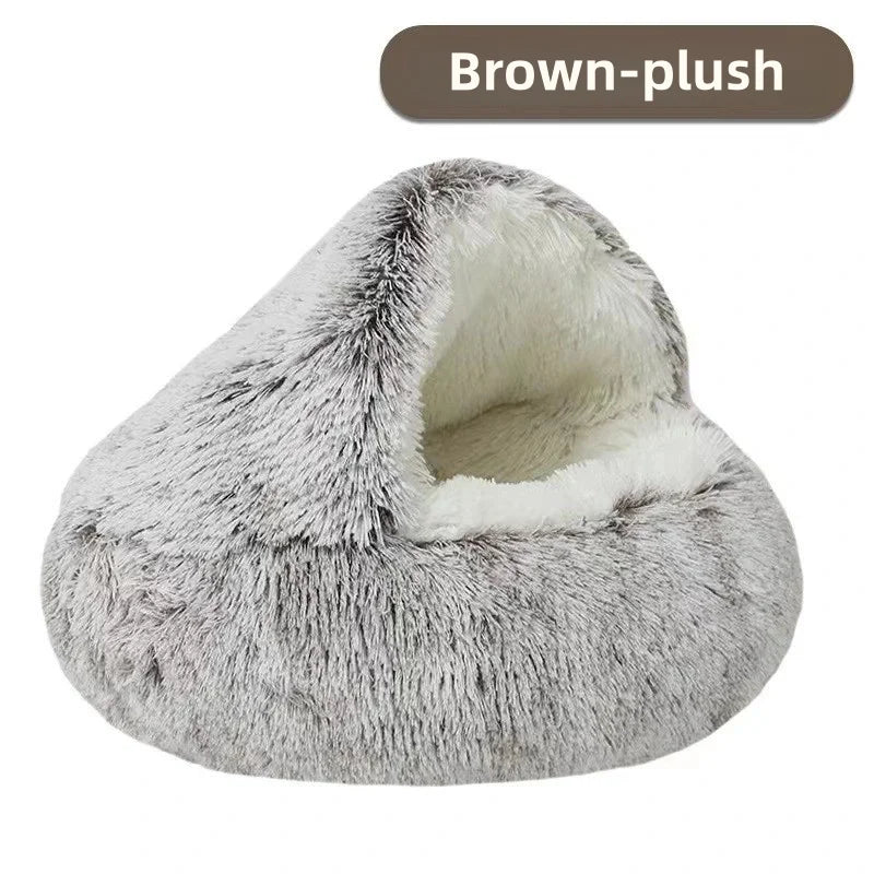 CozyShell Nest – Plush Winter Bed for Cats