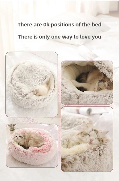 CozyShell Nest – Plush Winter Bed for Cats