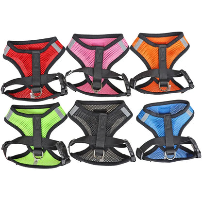 Breathable Reflective Pet Harness & Leash Set